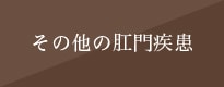 その他の肛門疾患